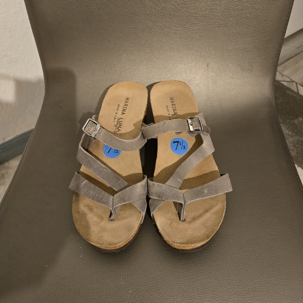 Marina Luna Gray Sandals - Picture 4 of 5